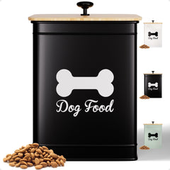 HB Design Co contenedor de alimento para perro con tapa hermética y capacidad de 25 tazas.