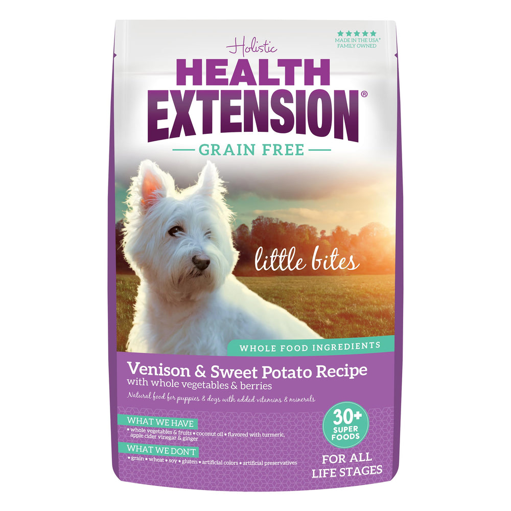 Health Extension ciervo y patata dulce: bocado pequeño ideal para cachorros teacups