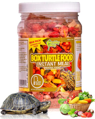 Healthy Herp tortuga de caja: comida instantánea fácil de rehidratar para comida rápida.