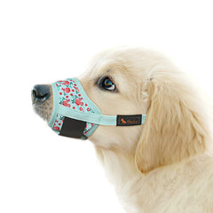 Muselière HEELE pour chien en nylon ajustable assure un maintien sûr.