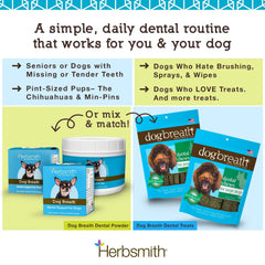 Herbsmith polvo dental, ingredientes naturales algas y menta para cuidado bucal.