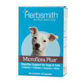 Herbsmith Microflora Plus cápsulas para perros, apoyo diario a la flora intestinal.