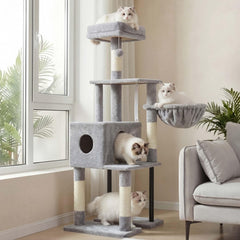 Heybly Arbol para Gatos: plataforma superior para observar y descansar.