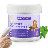 Lingettes dentaires HICC PET pour chiens et chats, nettoient dents et gencives.