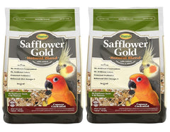 Higgins Safflower Gold, dos bolsas de tres libras, aves pequeñas en dieta diaria