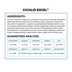 Hikari Cichlid Excel espirulina pura para color y nutrición