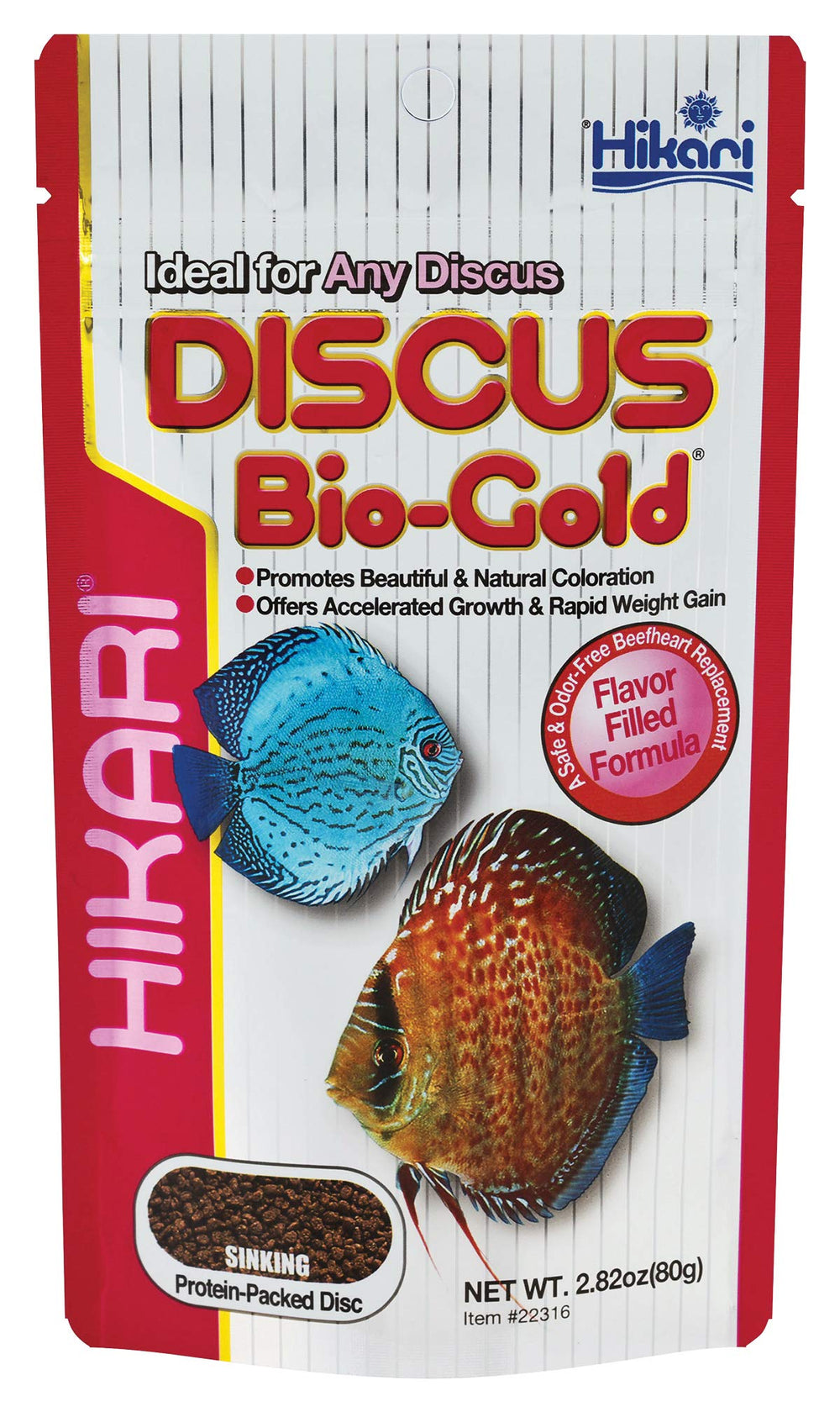 Hikari Discus Bio-Gold granulos para discos saludables y coloridos en acuario