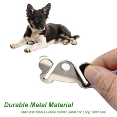 Hilihali porta-bolsas para perro de acero inoxidable, duradero y fácil de usar.
