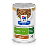 Hill's Metabolic: lata de verduras y pollo, apoyo para la pérdida de peso.