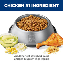 Hill's Science Diet Perfect Weight & Joint Support tazón de comida para perros.