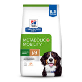 Hill's Prescription Diet Metabolic + Mobility: bolsa frontal; posible control de peso para tu perro.