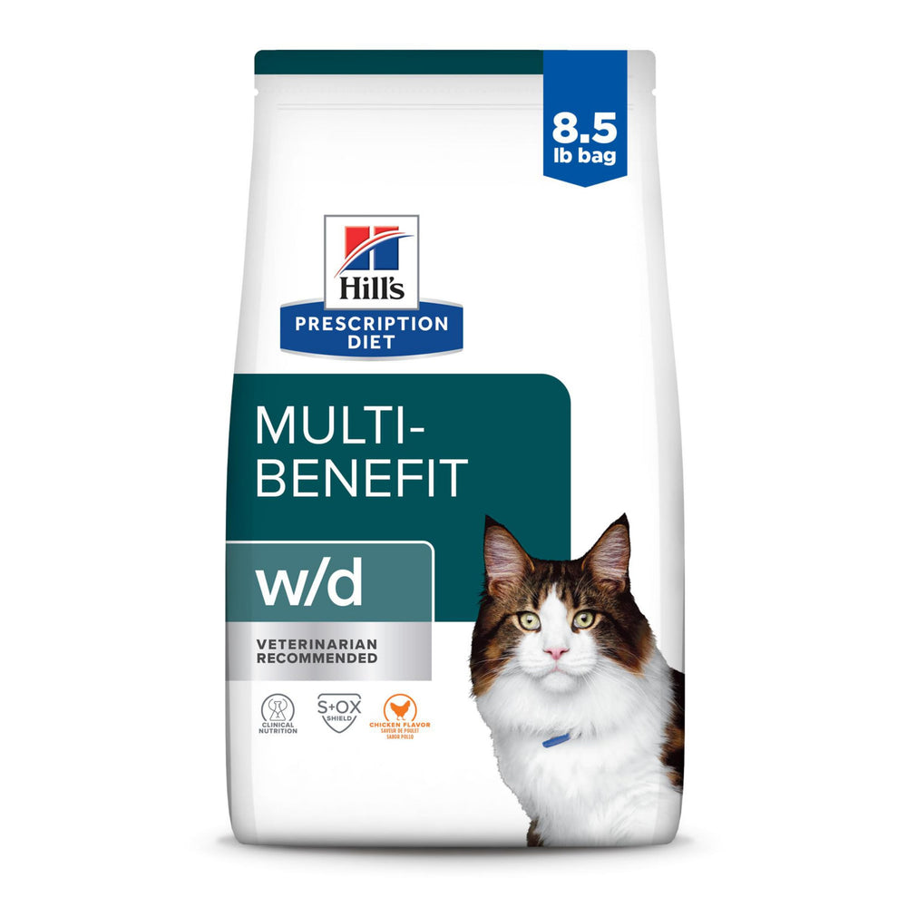 Hill's Prescription Diet w/d, bolsa de 8.5 lb, apoyo múltiple para gatos