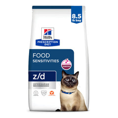 Hill's z/d bolsa-8-5-lb, apoyo digestivo para gatos con sensibilidades