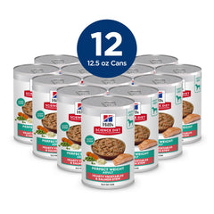 Hill's Science Diet Adult Perfect Weight alimento húmedo para perros con salmón y vegetales.