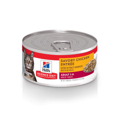 Hill's Science Diet Adulto 1-6 pollo picado – vista frontal de lata de 5,5 onzas