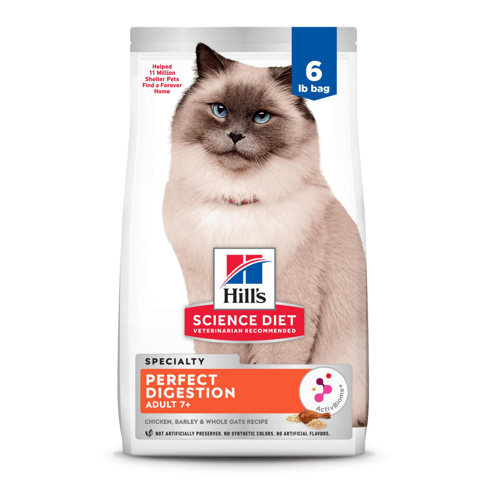 Hill's Science Diet Adult 7+ digestivo perfecto - porción de bolsa para facilitar la alimentación diaria.