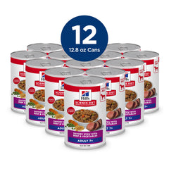 Plato con alimento húmedo Hill's Science Diet Adult 7+ para perros mayores