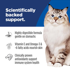 Hill's Science Diet, harina de abadejo de Alaska como ingrediente principal.