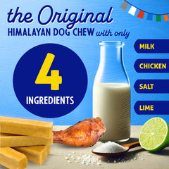 Himalayan Dog Chew masticación larga para perros de mordida fuerte