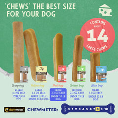 Chewmeter Himalayan Yaky Cheese Chew: sin lactosa para perros sensibles.