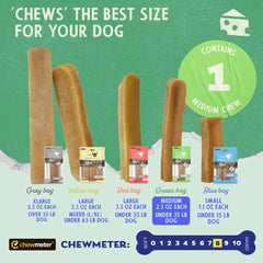Himalayan Dog Chew con queso natural para perros medianos.