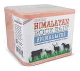 Himalayan Secrets bloque sal rosa con agujero de montaje para caballos y ganado.