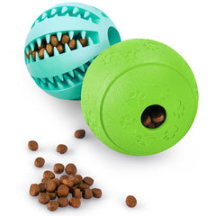 HIPPIH bola puzzle para perro azul 275, estimula paciencia y masticación controlada.