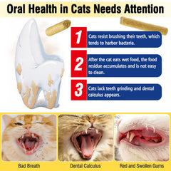 Hkpetie snack dental para gatos, textura porosa, masaje suave de encías.