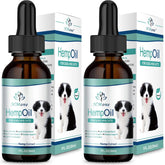 HMone aceite de cáñamo para mascotas en bote con gotero para dosificaciones sencillas.