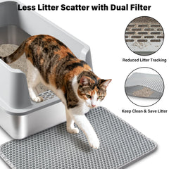 Caja XL Holintan para gatos grandes o múltiples, ofrece espacio cómodo.