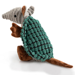 Juguete Armadillo de Hollypet con chirriador para perros, diversión suave y duradera.
