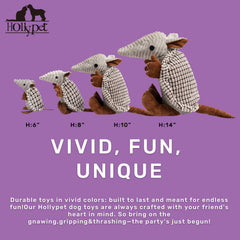 Armadillo Hollypet en colores variados para distinguir personalidades.