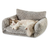 Cama Hollypet para gato con doble capa, soporte cómodo para dormir.