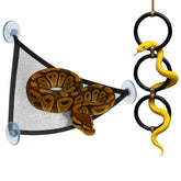 Homedy Crafts serpiente-enriquecimiento-balon-hamaca, promueve descanso y observación en el terrario.