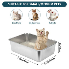Homegroove, caja lítter alta para gatos grandes, bordes elevados para evitar salpicaduras.