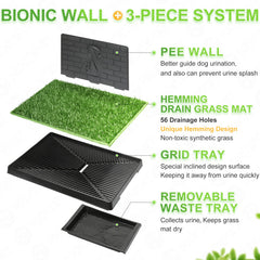 Hompet césped artificial para adiestramiento, uso interior y exterior.