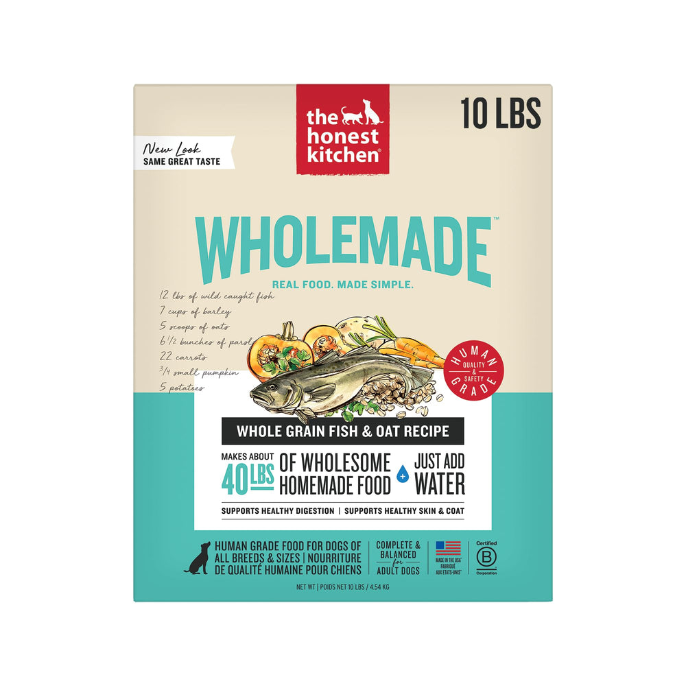 The Honest Kitchen alimento deshidratado para perros con pescado y grano entero