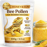 HONEY&SUN polen de abeja 100% puro en frasco para reptiles.