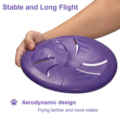 HONGEZEY frisbee couleur vive violet, meilleure visibilité pendant le jeu.
