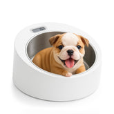Bascula neonatal Horizon Animal Care con tazón de acero para monitorear crecimiento de cachorros y gatitos.