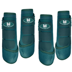 Horntack botas protección tendones caballo turquesa exterior para entrenamiento seguro