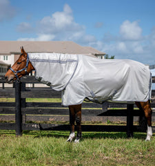 Horseware Amigo Manta Antiinsectos Plus, vista frontal, protege contra insectos y UV.