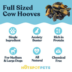 Hotspot Pets cascos de vaca naturales para perros, ideales para masticar.