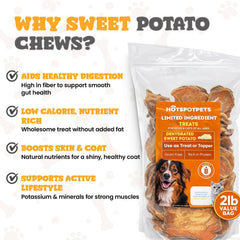 Hotspot Pets golosinas sin granos de batata dulce aptas para sensibilidades.
