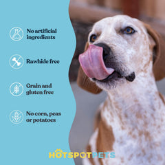 Hotspot Pets hábitos relajados ante la ansiedad gracias a masticación segura.