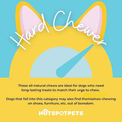 Hotspot Pets mordedor de alce natural para perros grandes, sin químicos.