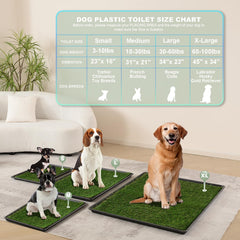 HQ4US 4LEGS: dos piezas de césped artificial con borde rematado para reemplazo diario.