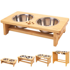 HTB tazones altos de acero inoxidable para perros, facilita comer sin forzar el cuello