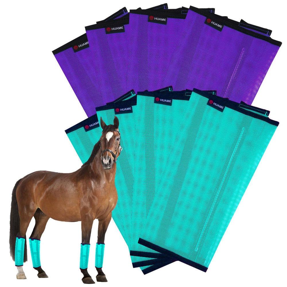 HUAME botas para caballo con protección contra insectos en las piernas, ideales para pastoreo.