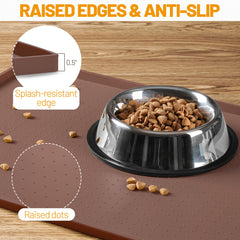 Hubulk Tapis anti-deRapant base anti-dérapante empêche les bols de bouger.
